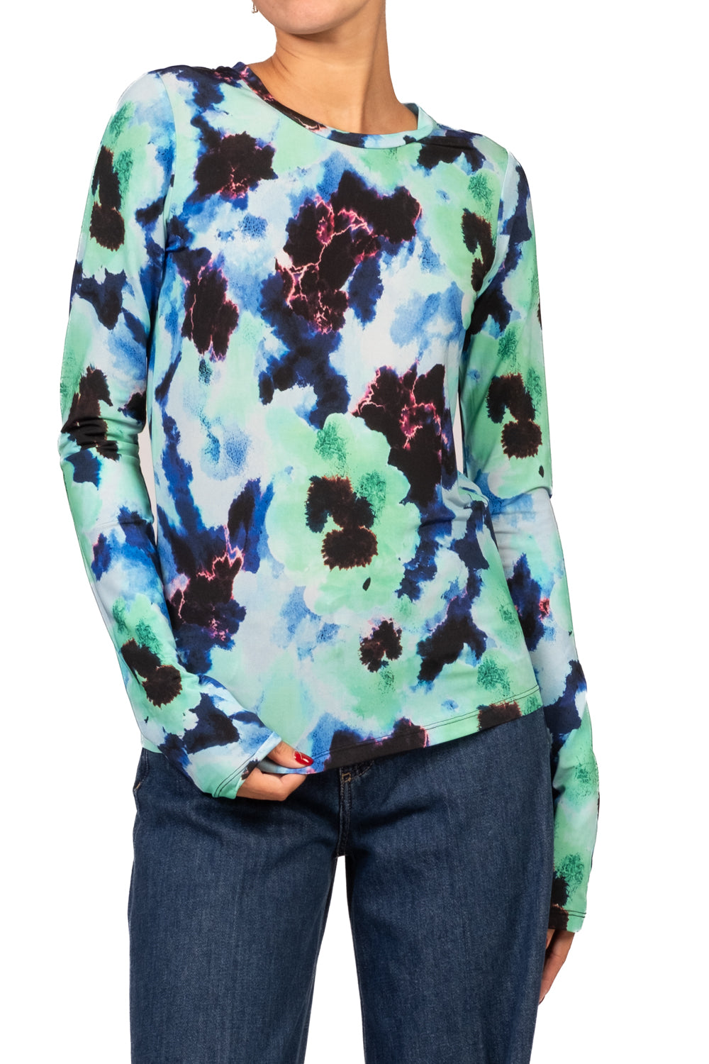 Tensione in - Maglia fantasia manica lunga Art. 40641