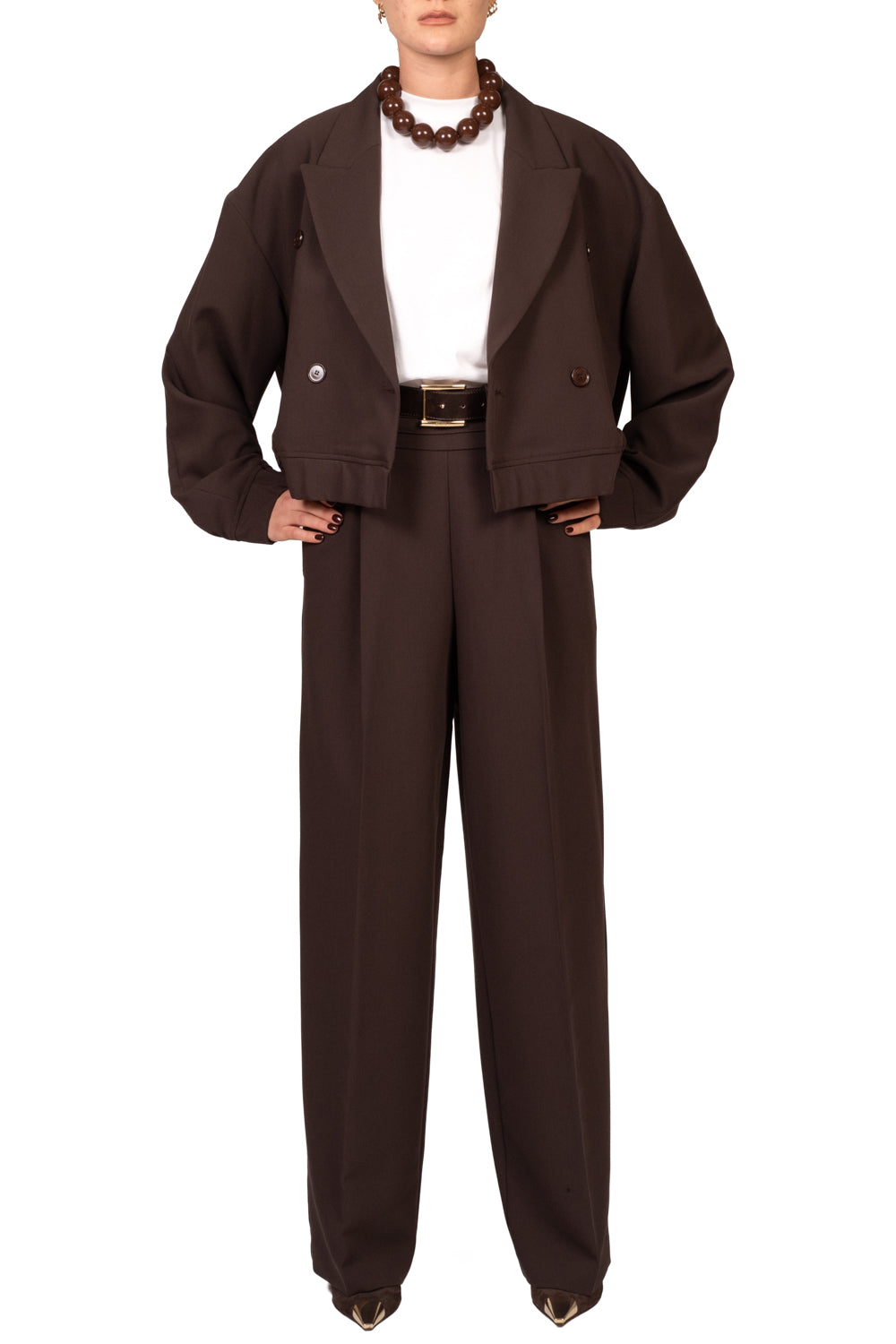 Vicolo - Pantalone palazzo con pinces Art. TAC1383