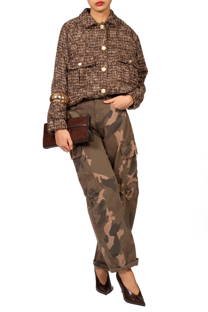 Tensione in - Bomber bouclè filo lurex Art. 27B5088