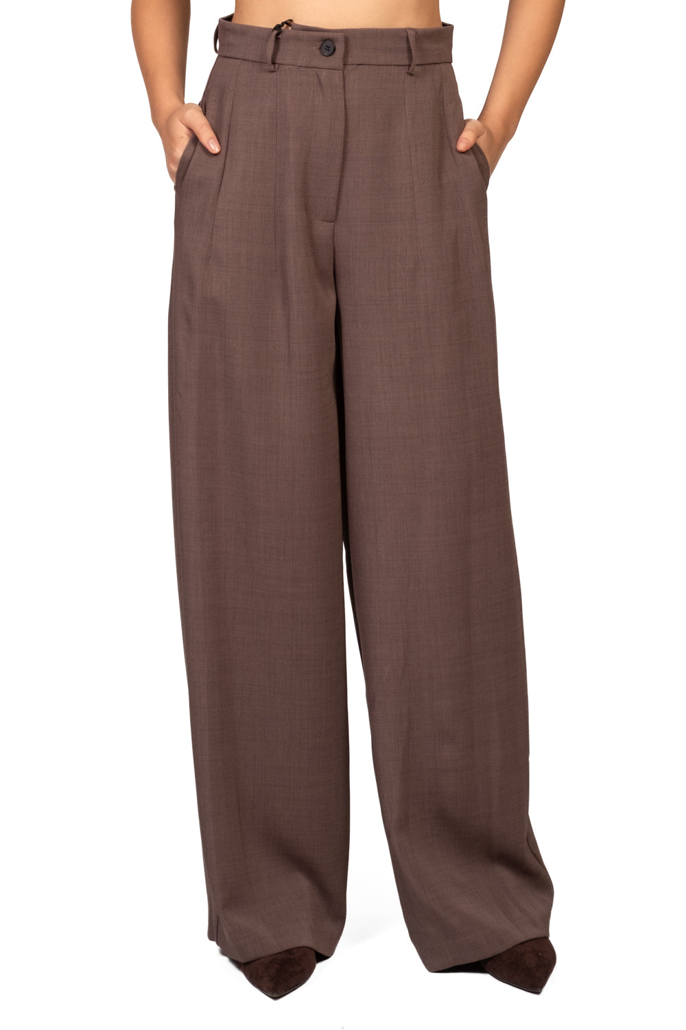 Vicolo - Pantalone palazzo con pinces Art. TAC0174