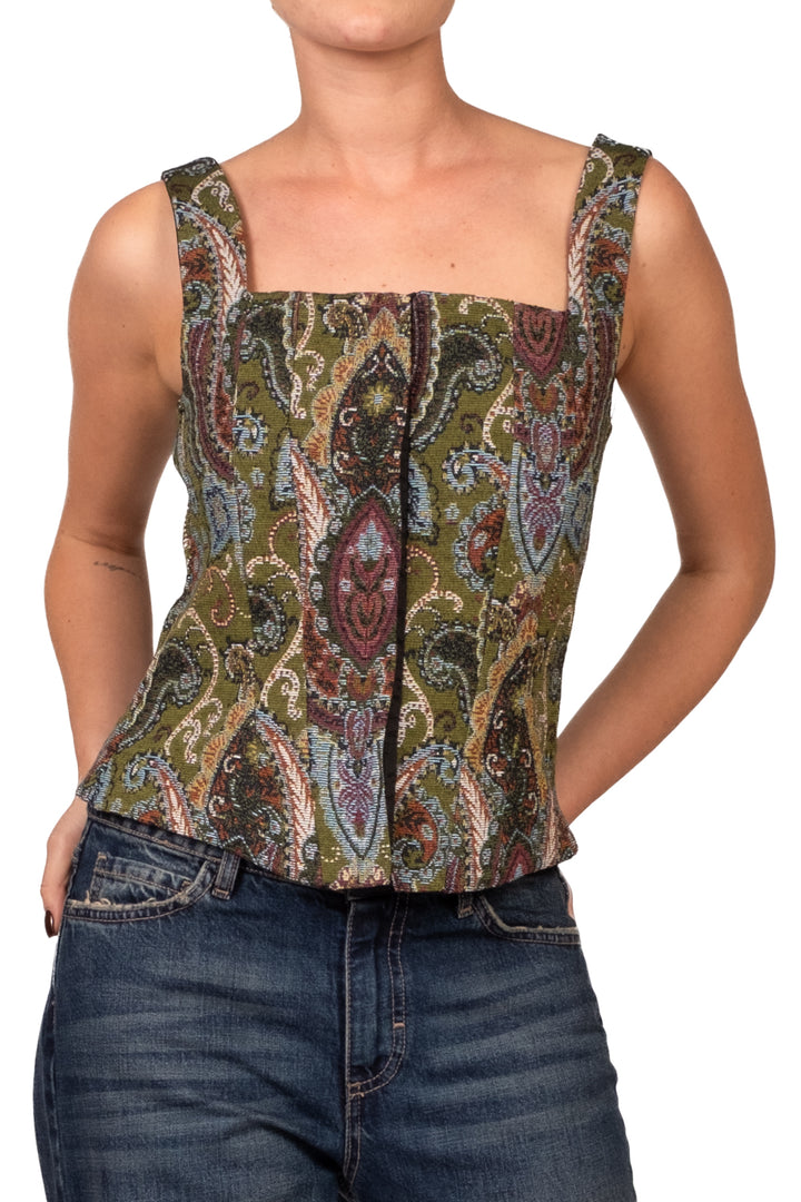 Vicolo - Top corpetto damascato  Art. TAC1353