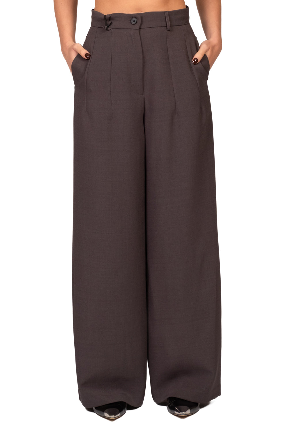 Vicolo - Pantalone palazzo con pinces Art. TAC0174