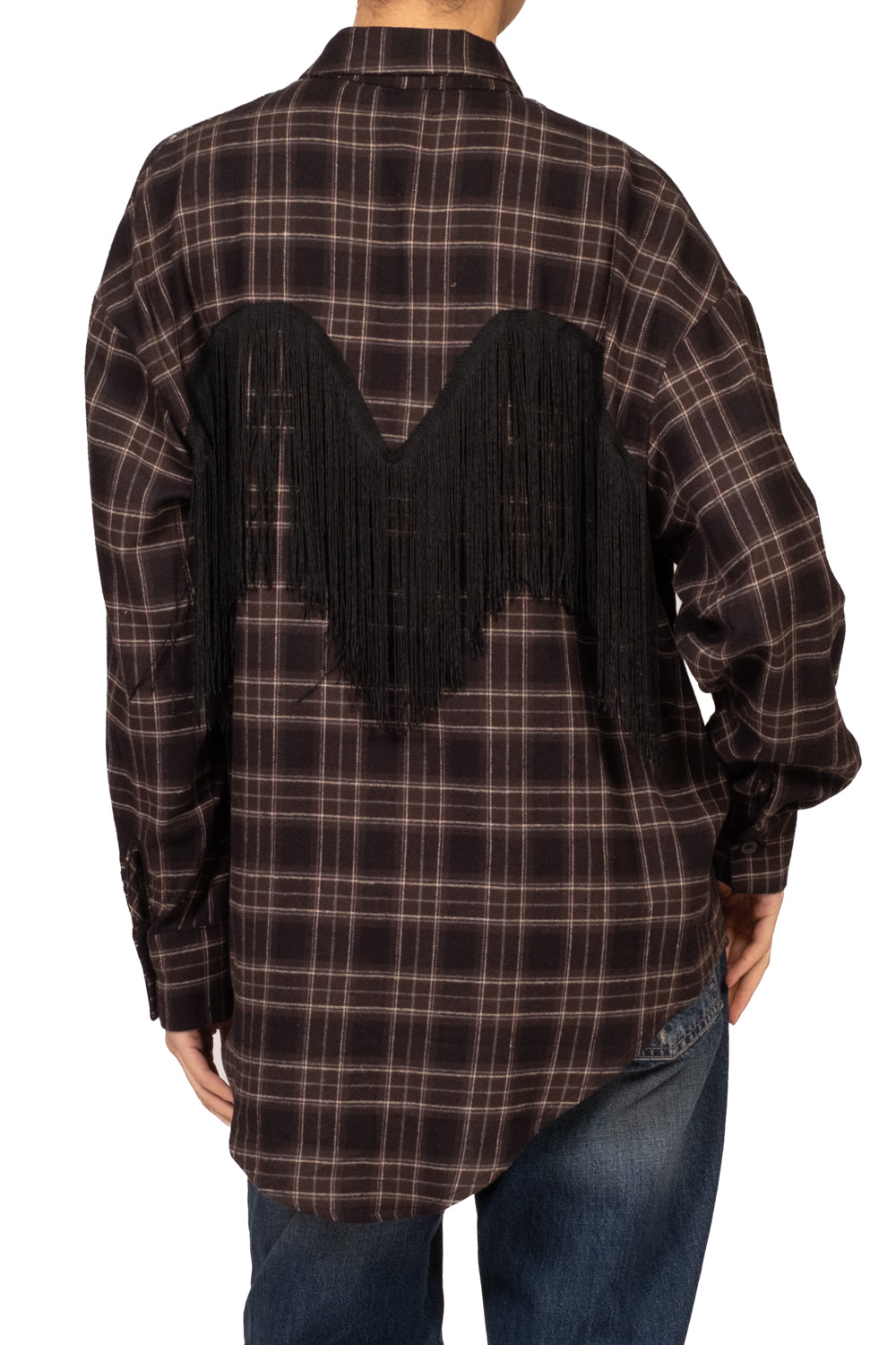 Tensione In - Camicia check con frange Art. 27C6416