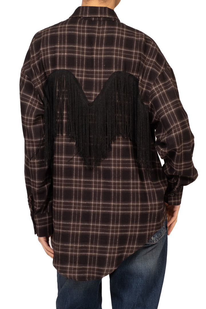 Tensione In - Camicia check con frange Art. 27C6416