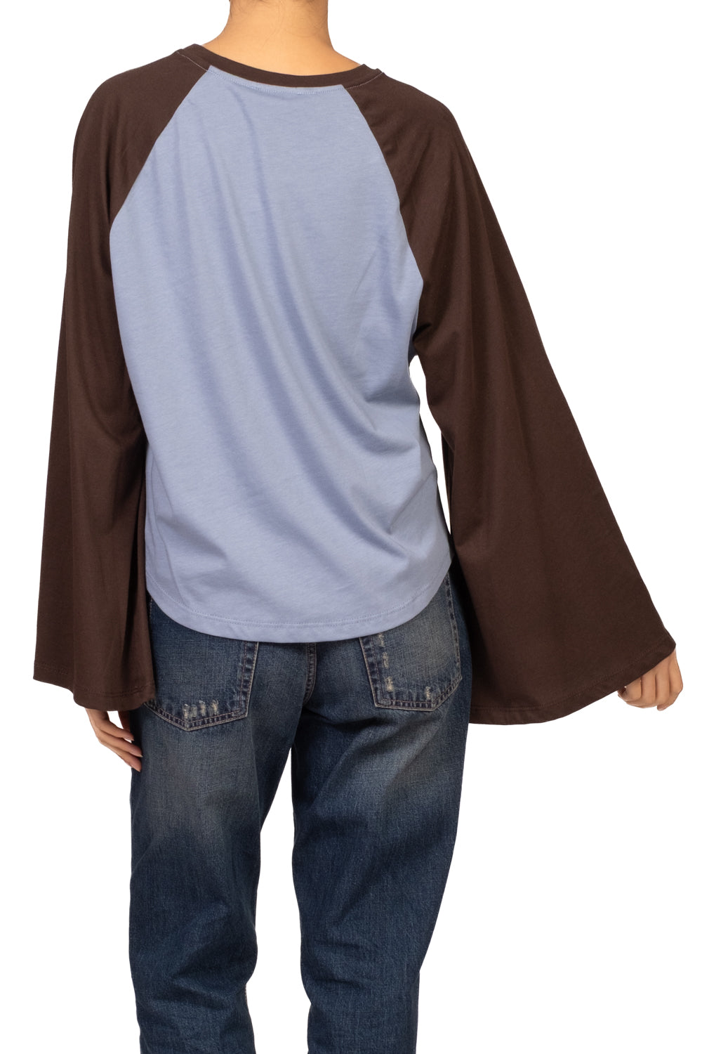 Vicolo - T-Shirt bicolore maniche campana  Art. UAC0169