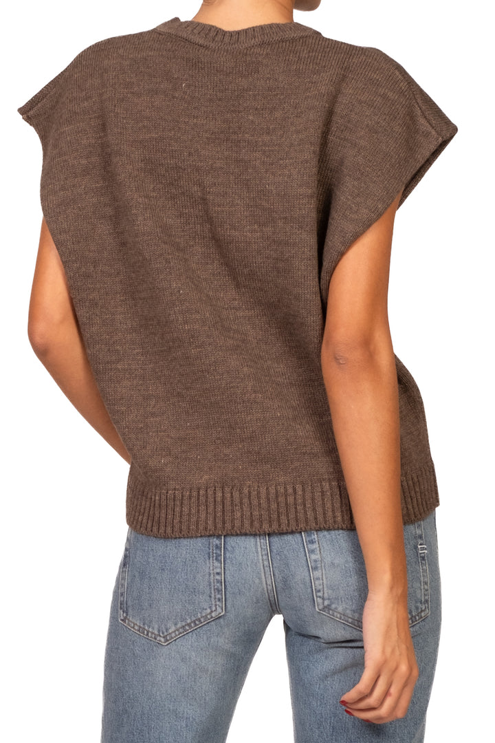 Tensione in - Gilet in maglia "Il Resto è Noia" Art. W6HMT12A400