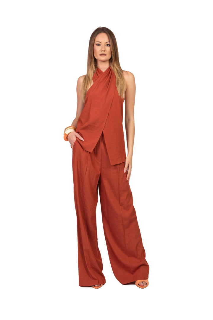 Dixie - Completo top incrociato e pantalone Art. R845A103/P845A269