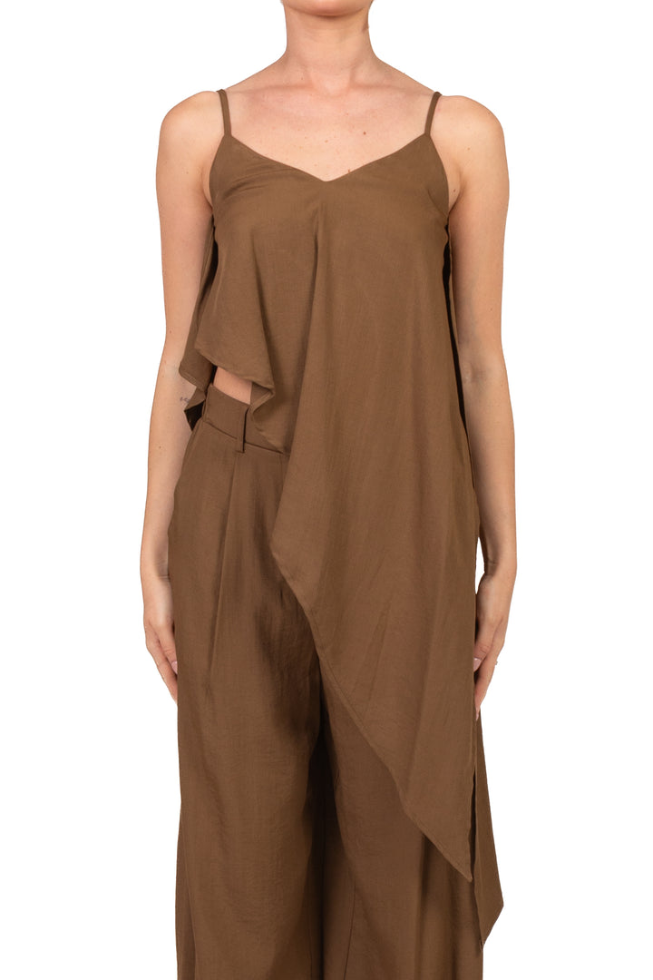 Dixie - Completo top asimmetrico e pantalone Art. R845A102/P845A269