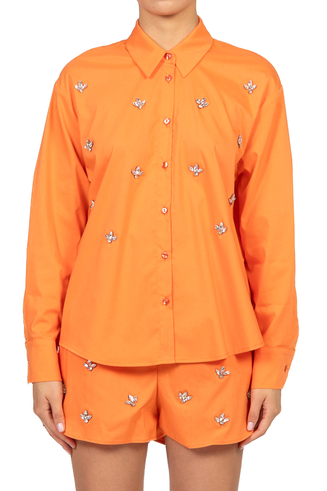 Tensione In - Camicia con applicazioni Art. 26C5501