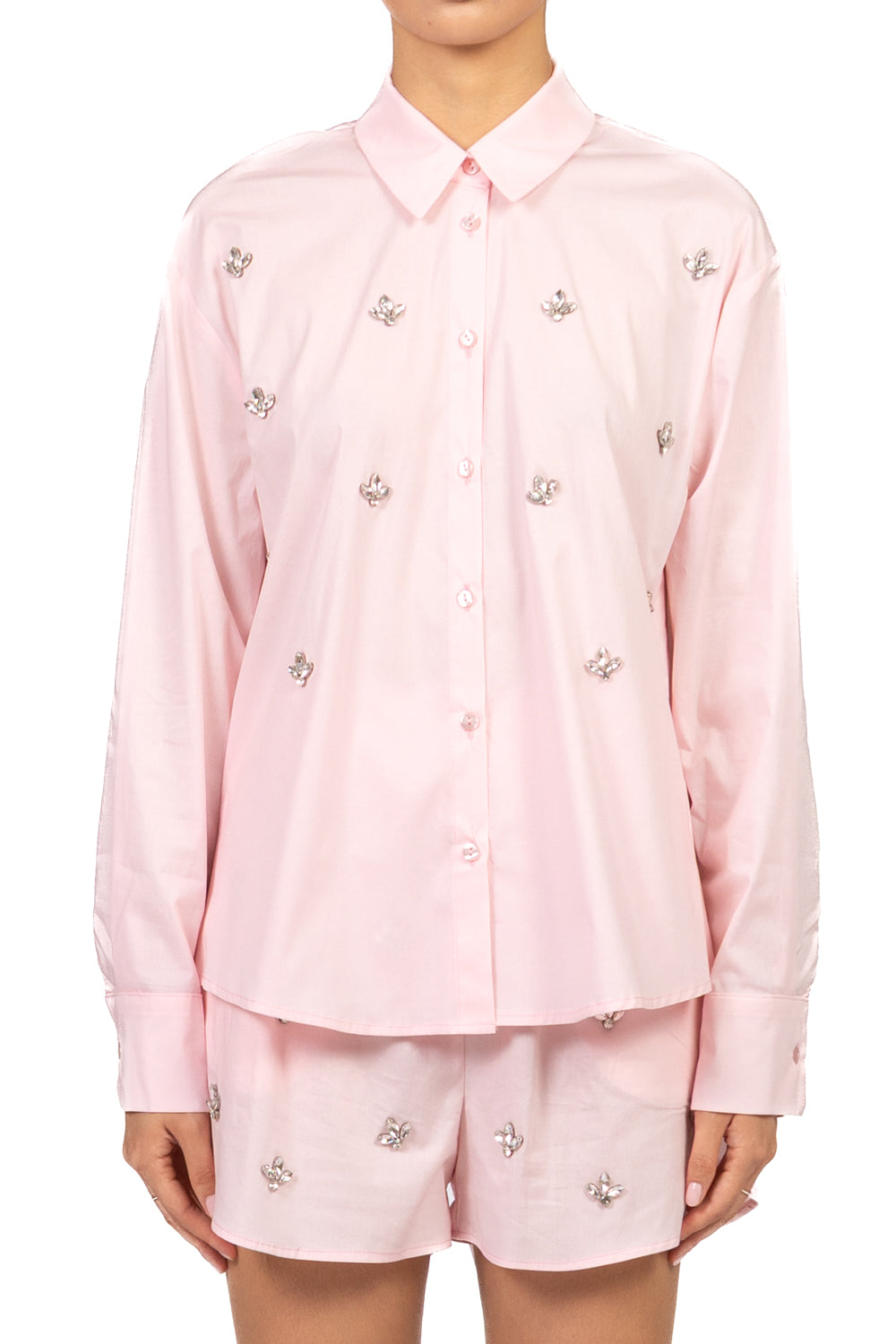 Tensione In - Camicia con applicazioni Art. 26C5501