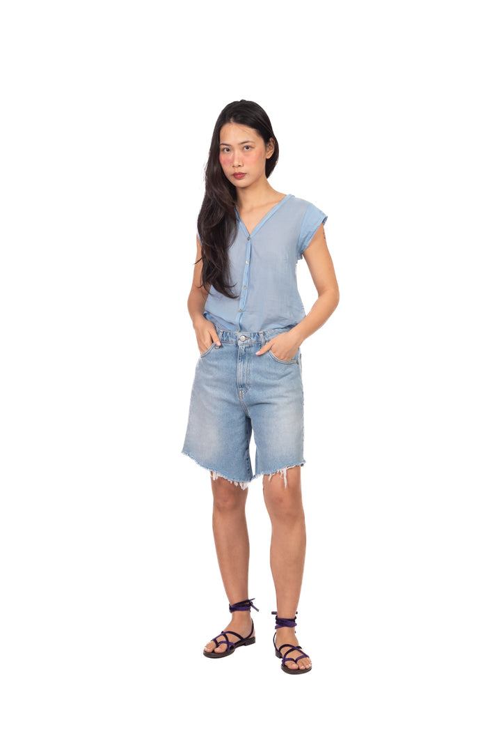 Tensione In - Camicia mussola smanicata Art. H094C35R-PE26