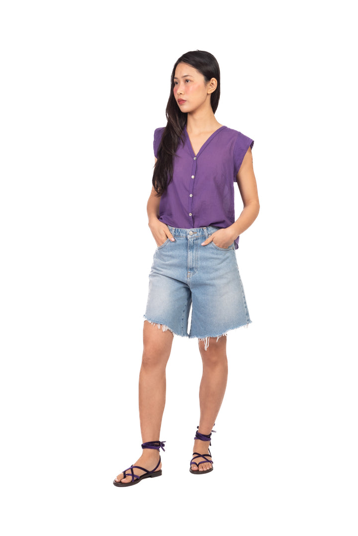 Tensione In - Camicia mussola smanicata Art. H094C35R-PE26