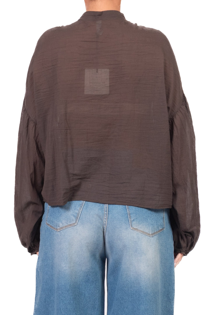 Tensione In - Camicia in mussola manica palloncino Art. PE260303