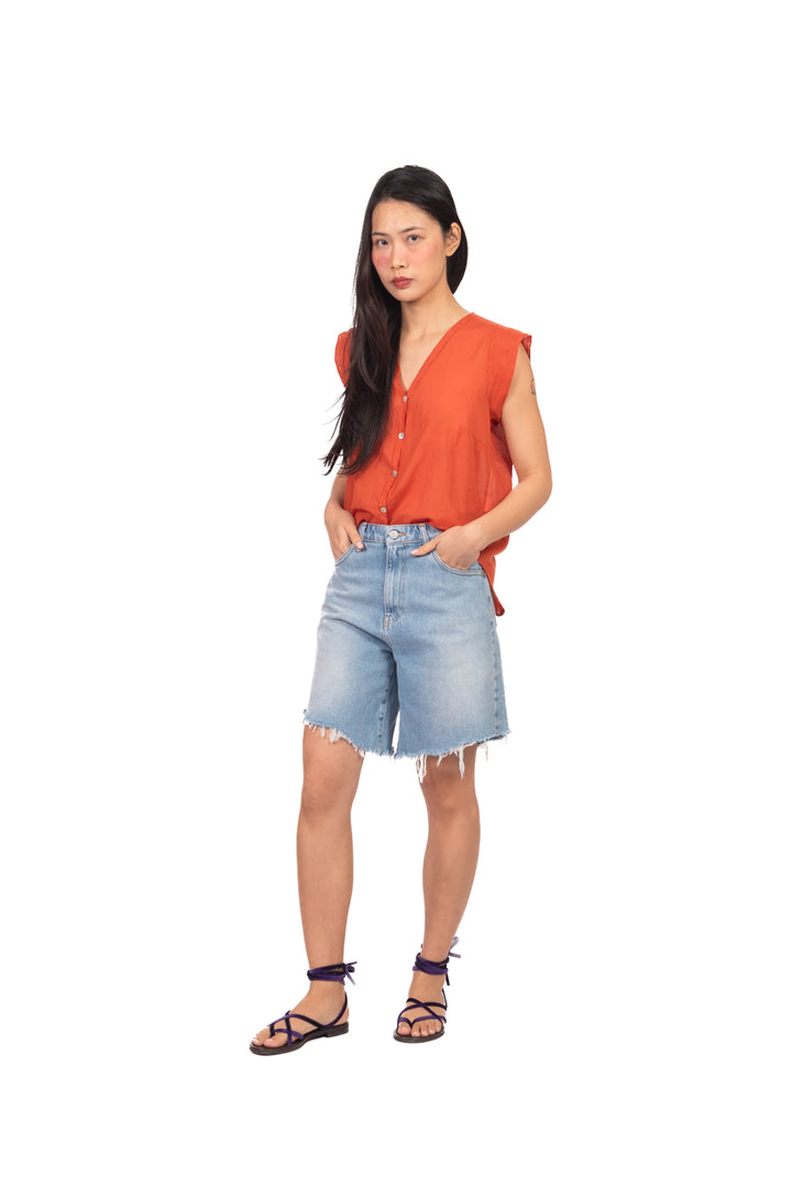 Tensione In - Camicia mussola smanicata Art. H094C35R-PE26