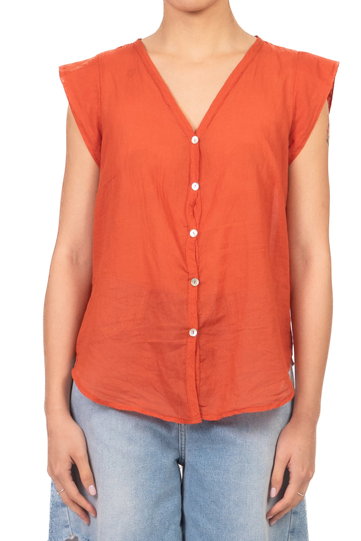 Tensione In - Camicia mussola smanicata Art. H094C35R-PE26