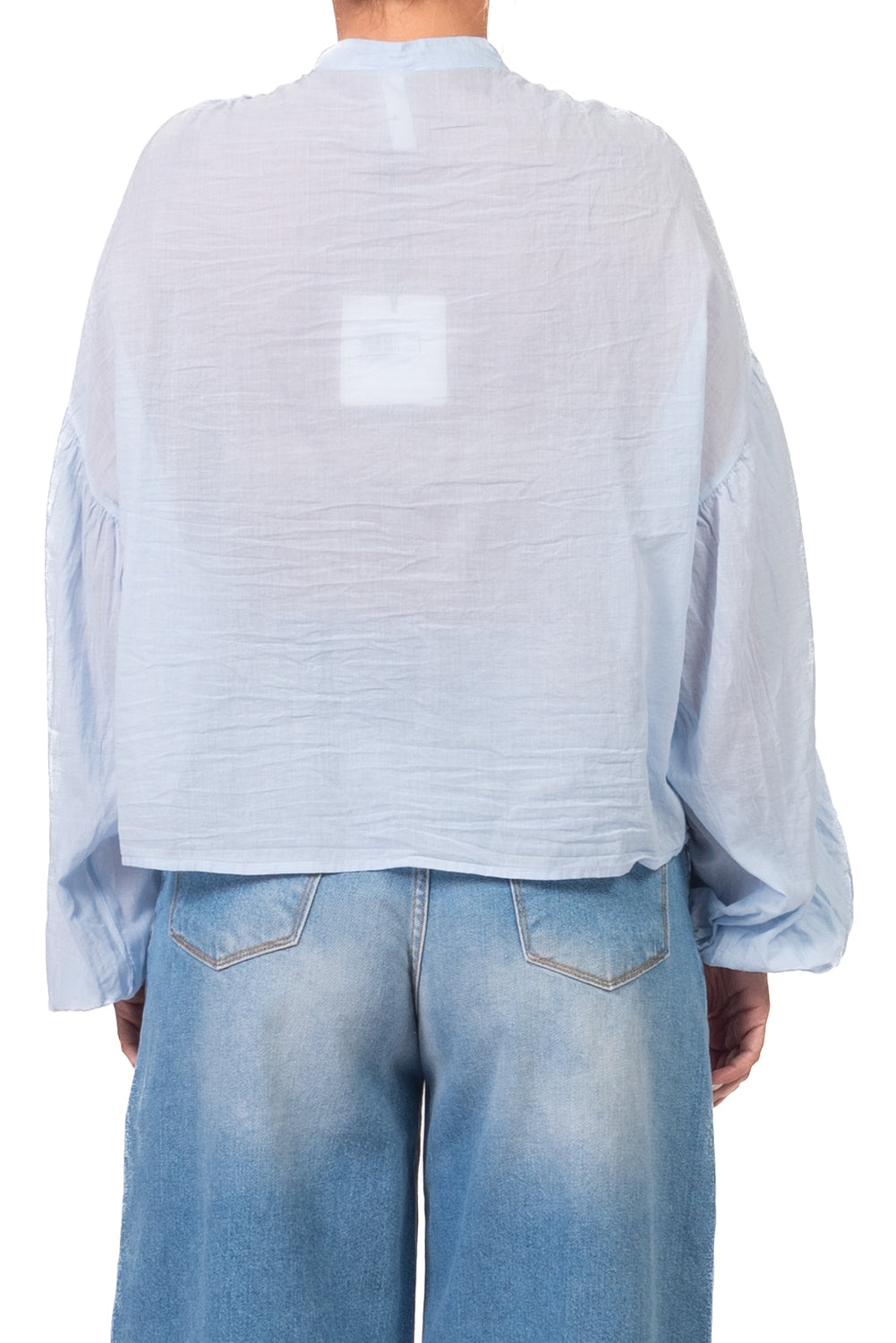 Tensione In - Camicia in mussola manica palloncino Art. PE260303