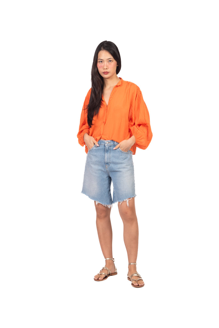 Tensione In - Camicia in mussola manica palloncino Art. PE260303