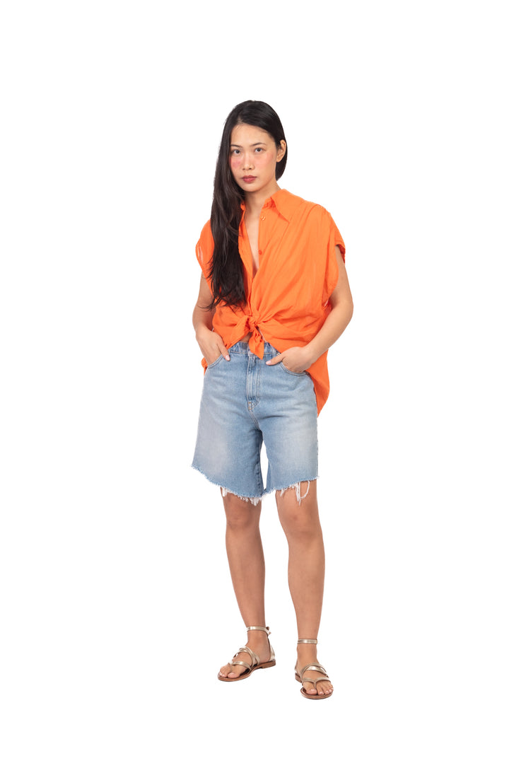 Tensione In - Camicia in mussola smanicata Art. PE260347