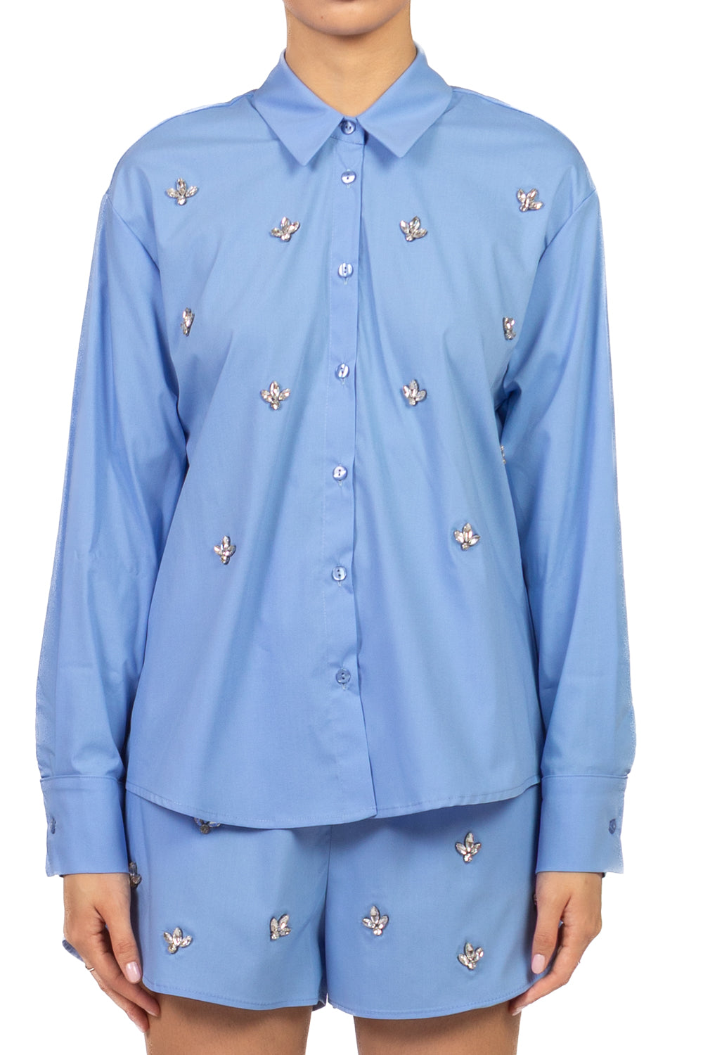 Tensione In - Camicia con applicazioni Art. 26C5501