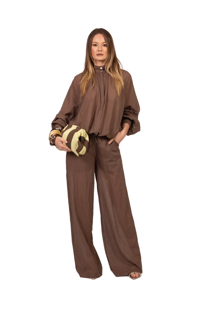Vicolo - Completo in mussola camicia e pantalone Art. TAB3070