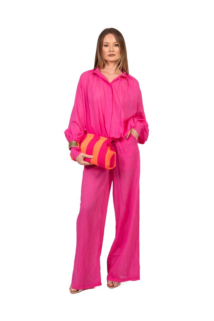 Vicolo - Completo in mussola camicia e pantalone Art. TAB3070