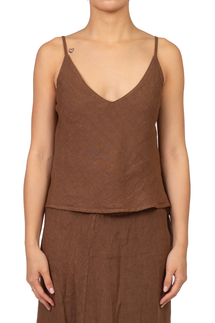 Vicolo - Top bretella in lino Art. TAB3109