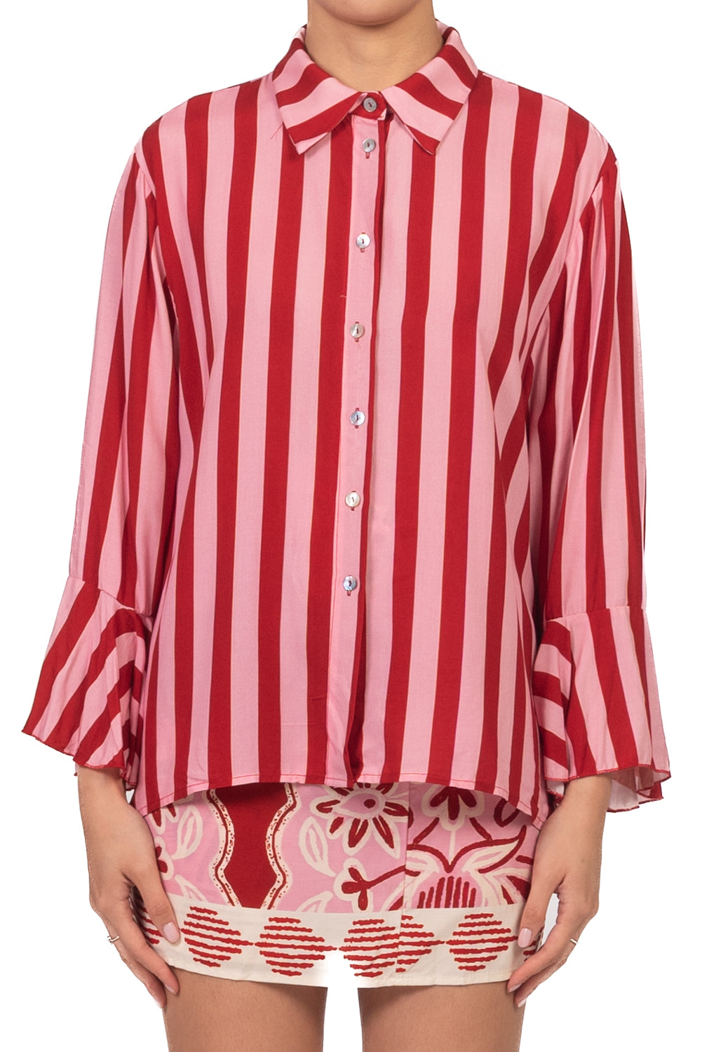 Vicolo - Completo fantasia camicia e gonna mini Art. TAB3114
