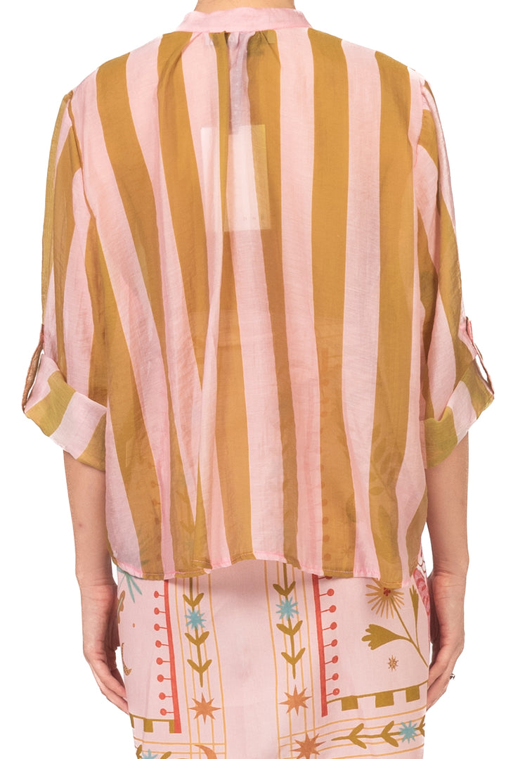 Have One - Camicia rigata collo coreano Art. CVS-Q422