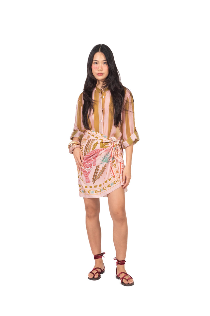 Have One - Camicia rigata collo coreano Art. CVS-Q422