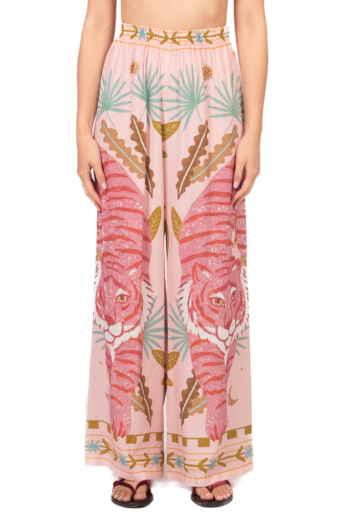 Have One - Pantalone palazzo fantasie tigre Art. PVS-Q703