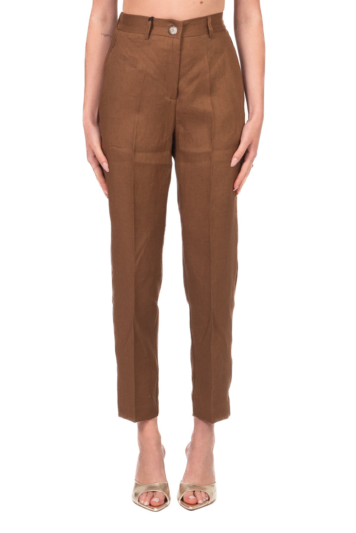 Vicolo - Pantalone carrot in lino Art. TAB2634