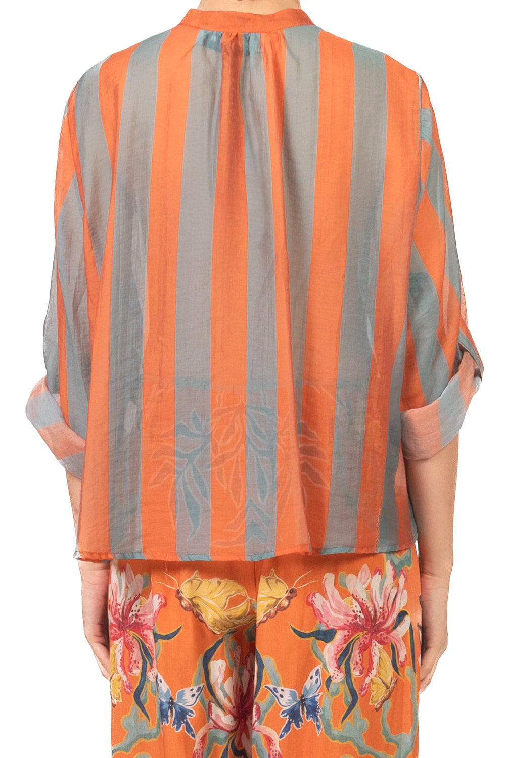 Have One - Camicia rigata collo coreano Art. CVS-Q422