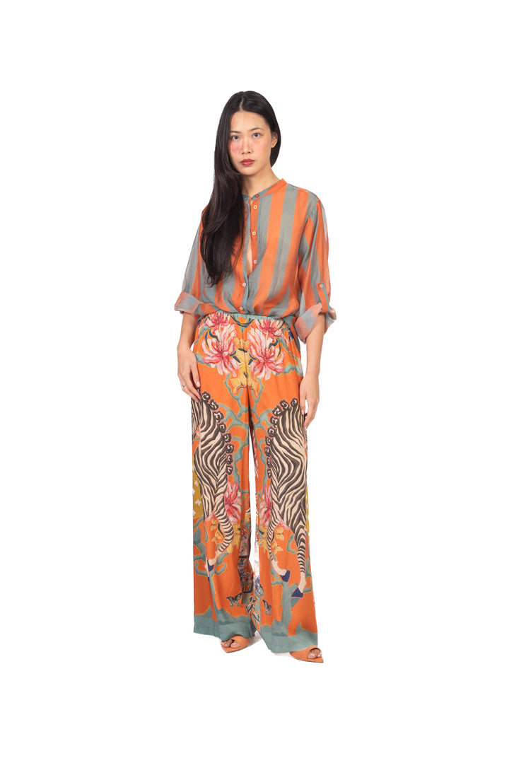 Have One - Camicia rigata collo coreano Art. CVS-Q422