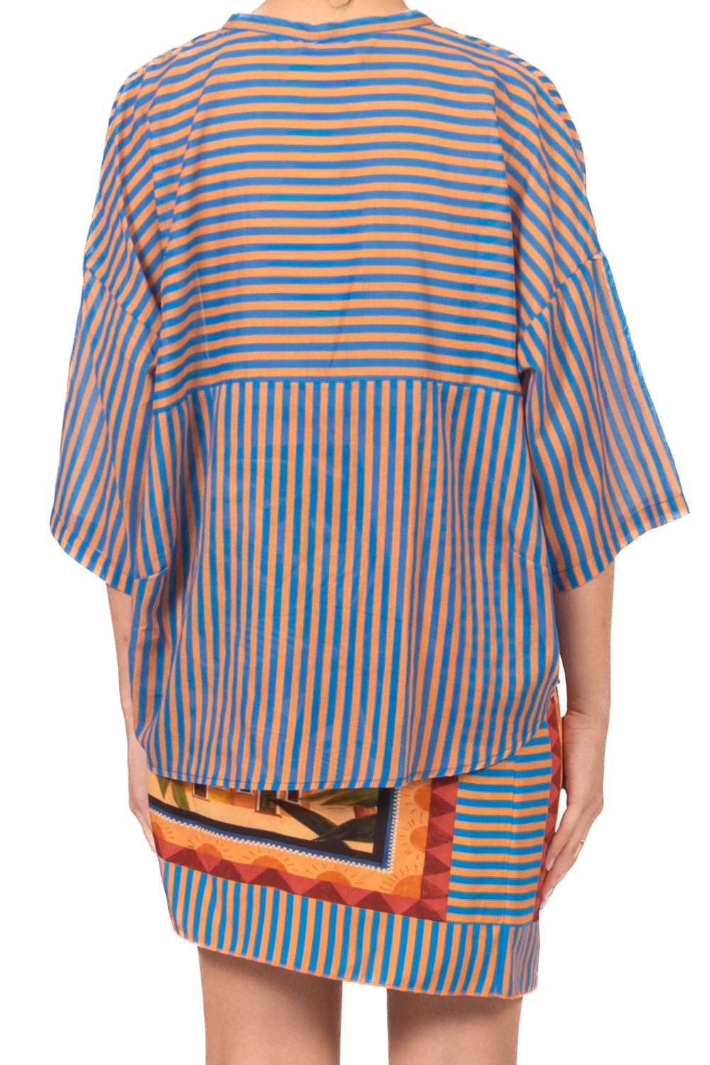 Tensione In - Camicia rigata in mussola Art. PE260428