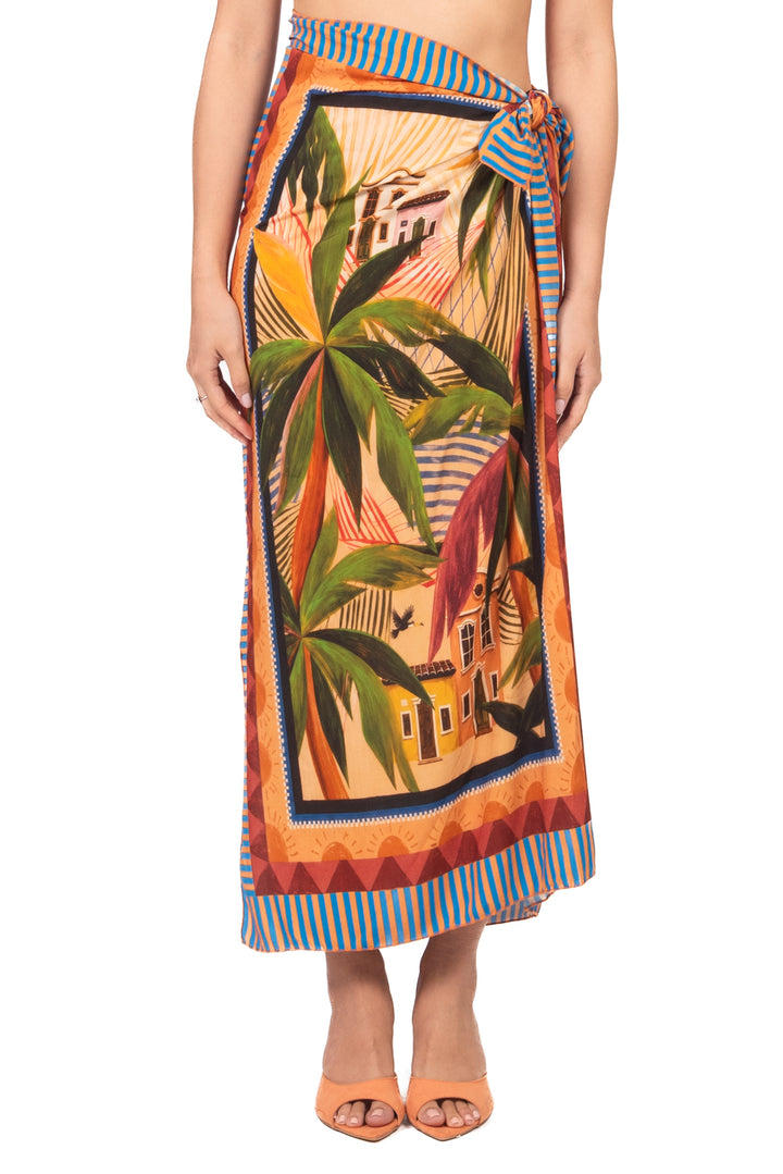 Tensione In - Gonna lunga pareo fantasia Art. PE260429