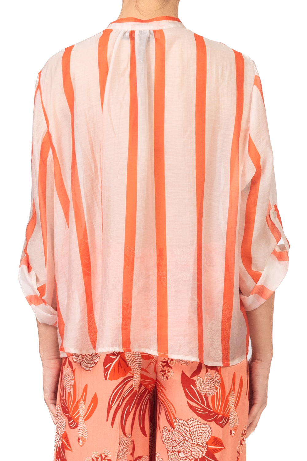 Have One - Camicia rigata collo coreano Art. CVS-Q465