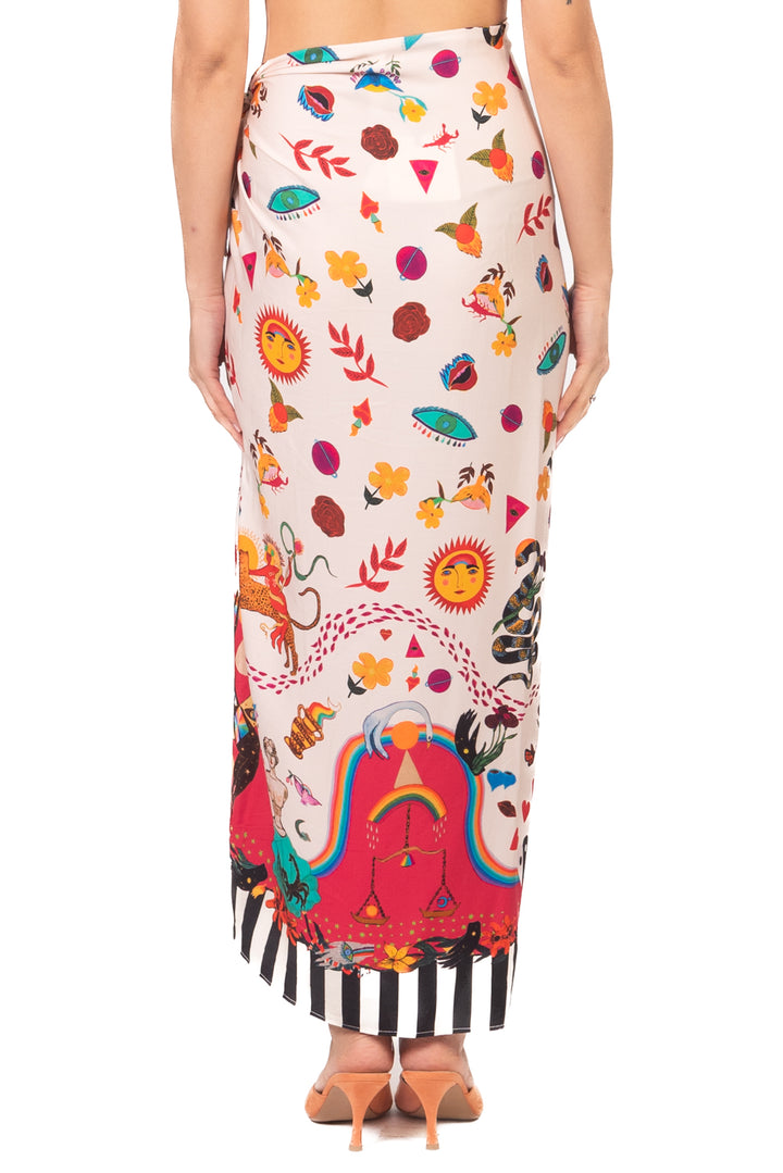 Tensione In - Gonna lunga pareo fantasia Art. 39786