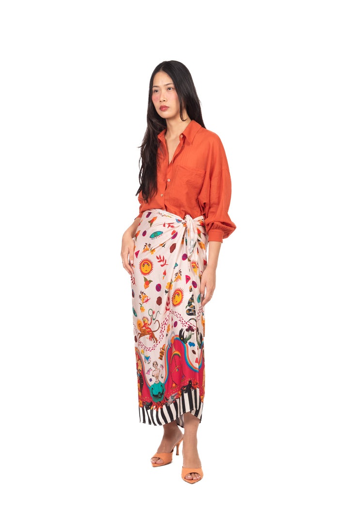 Tensione In - Gonna lunga pareo fantasia Art. 39786