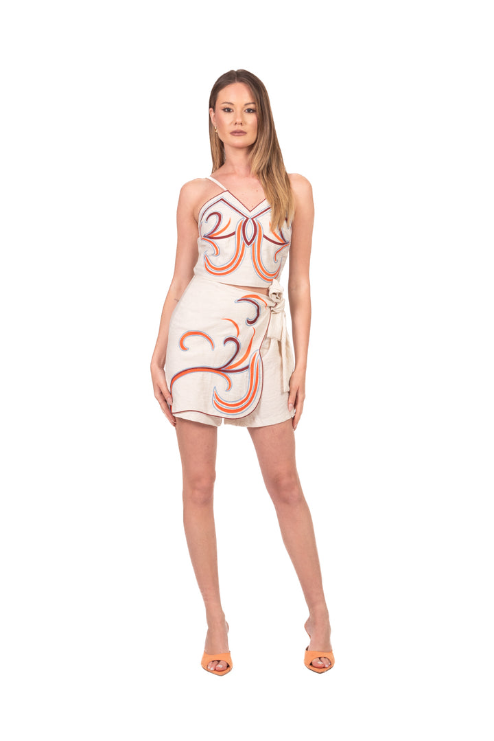 Tensione In - Short gonna ricamato Art. PE260323