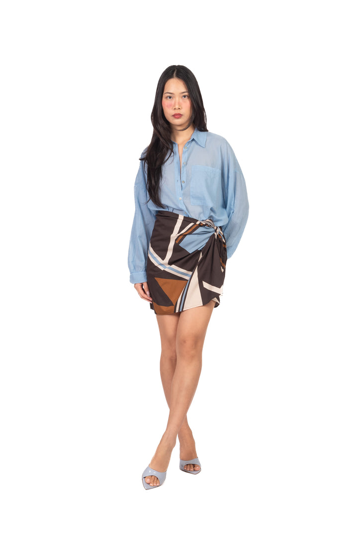 Tensione In - Gonna pareo mini fantasia geometrica Art. 39749