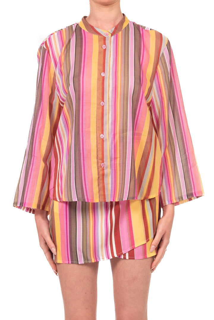 Tensione In - Camicia rigata in mussola Art. PE260406