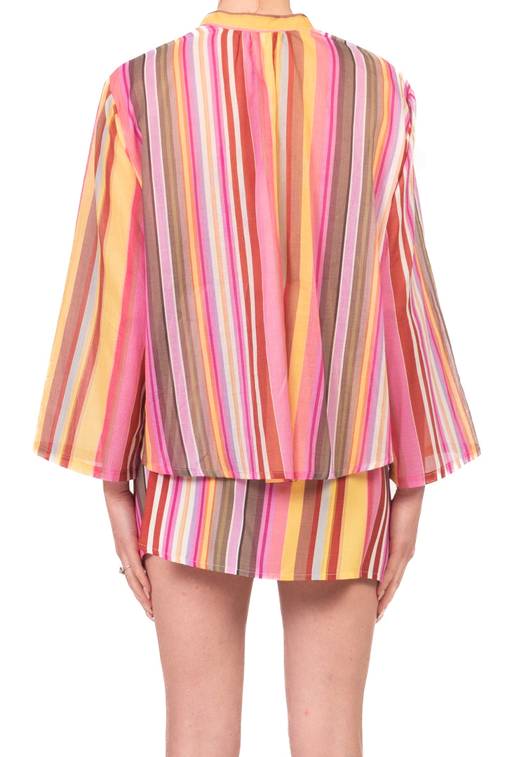 Tensione In - Camicia rigata in mussola Art. PE260406