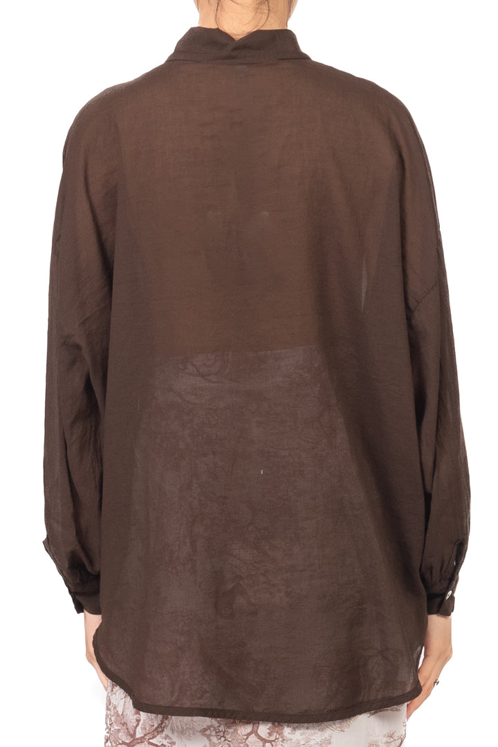 Tensione In - Camicia over in mussola con taschino Art. F8021C35R-PE26