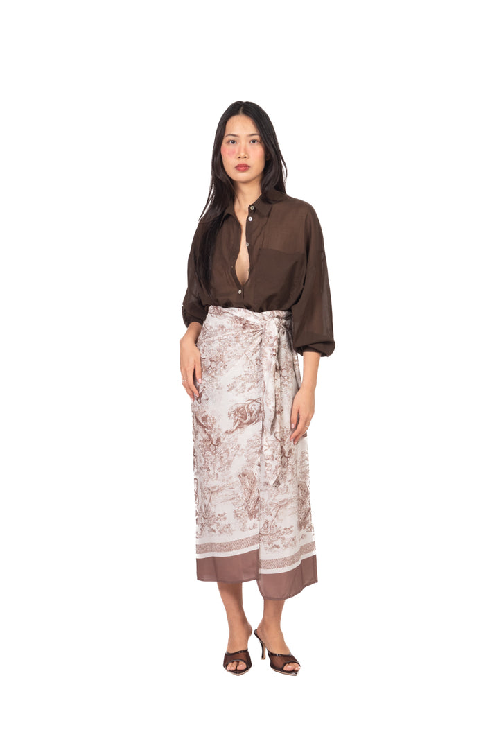 Tensione In - Camicia over in mussola con taschino Art. F8021C35R-PE26