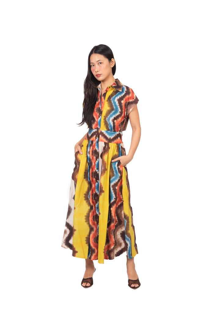 Vicolo - Abito chemisier tie-dye Art. TAB3105