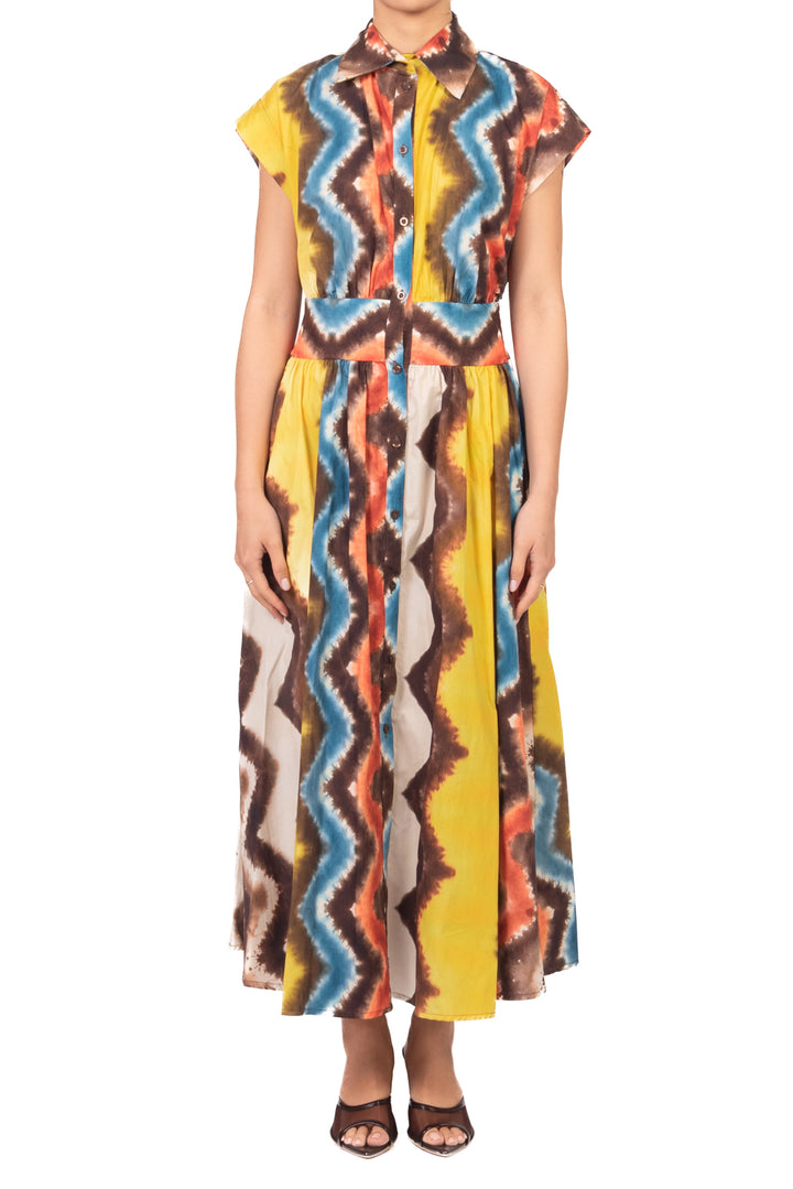 Vicolo - Abito chemisier tie-dye Art. TAB3105