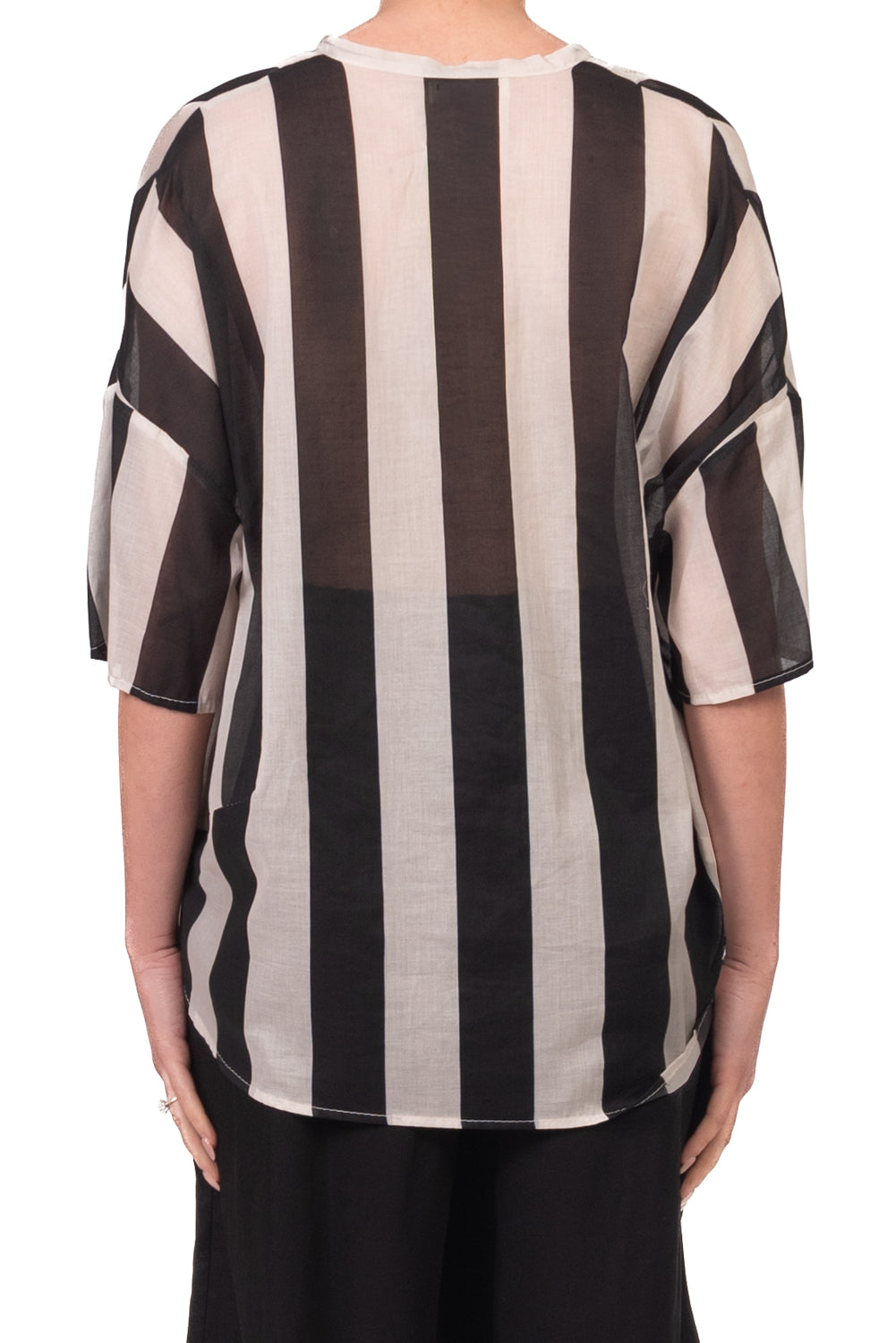Vicolo - Camicia rigata in mussola Art. TAB3143