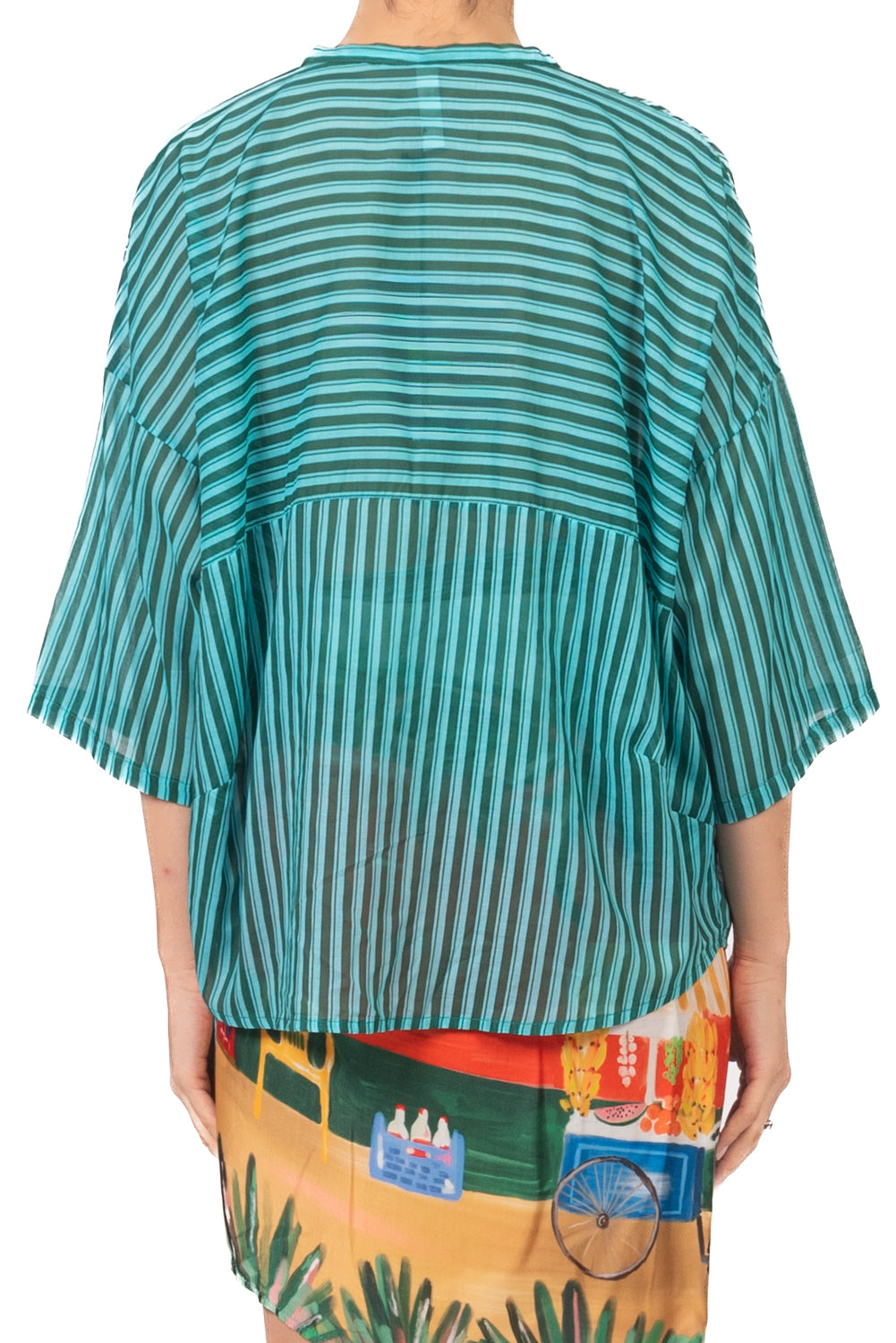 Tensione In - Camicia rigata mezza manica Art. PE260423