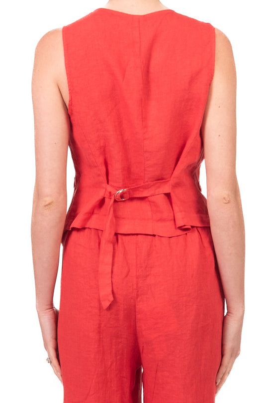 Tensione In - Gilet in lino  Art. S26JJ00