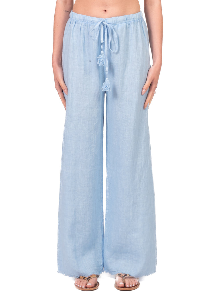 Tensione In - Pantalone in lino sfrangiato Art. S26PL22